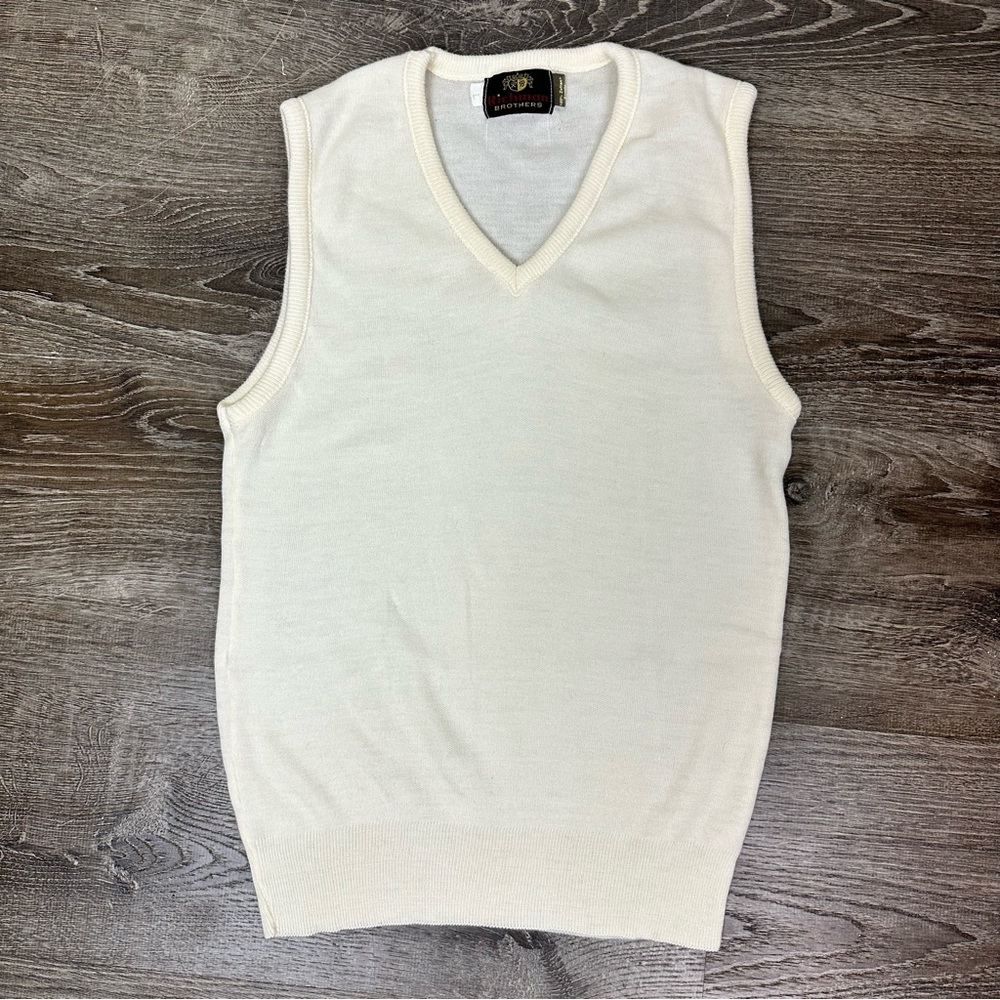 Vintage V-Neck Sweater Vest
